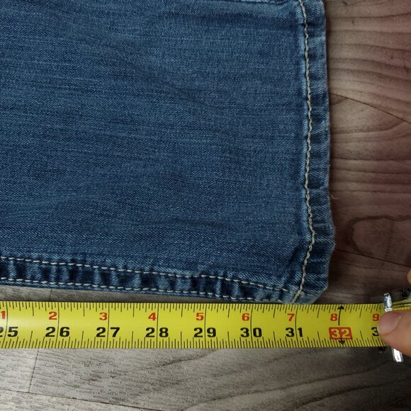 Ariat Women's Ruby Classic Blue Boot Cut Jeans Size 33x32 Charm Zipper - Picture 16 of 16